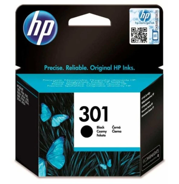 Hp CH561EE (301) Siyah Orjinal Kartuş