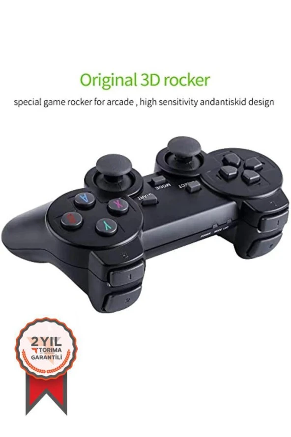 Torima GC-05  Siyah 2.4g Çift Kablosuz Atari  Denetleyici Video Oyun Konsolu - 2