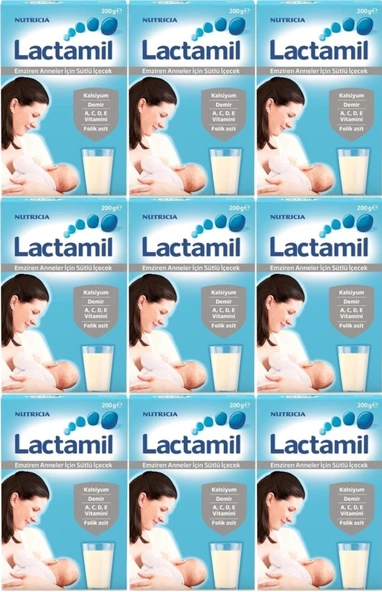 Nutrıcıa Lactamil 200GR (Emziren Anneler İçin Sütlü İçeçek) (9 Lu Set)