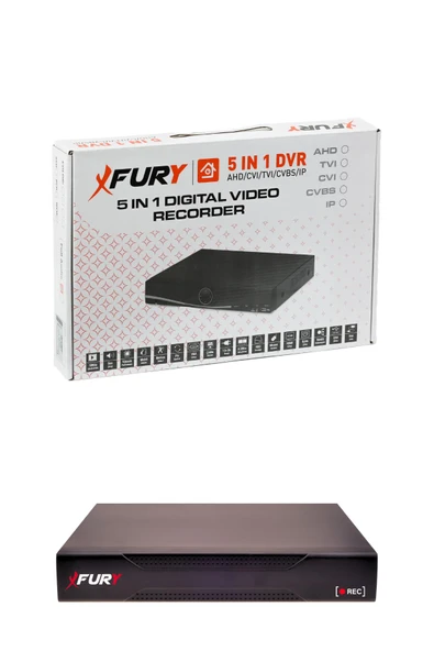 FURY 4 Lü Sesli Güvenlik Kamerası 5590S 5 Mp Lens Gece Renkli Full Hd Kamera Sistemi 320GB - 2