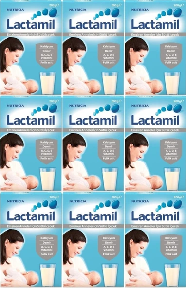 Nutrıcıa Lactamil 200GR (Emziren Anneler İçin Sütlü İçeçek) (9 Lu Set)