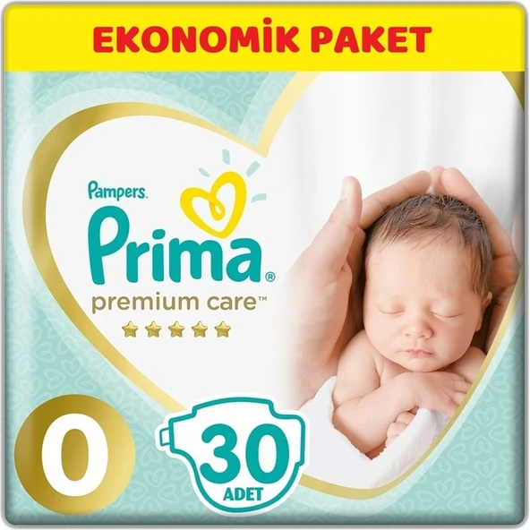 Prima Premium Care Bebek Bezi Beden:0 (1.5-2.5KG) Prematüre 30 Adet Ekonomik Pk ürün görseli