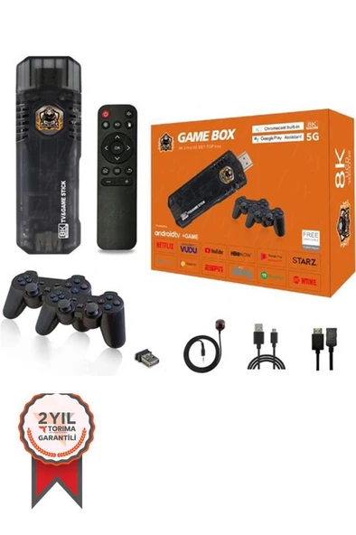 Torima GC-06 5g 8K Ultra Hd 64 GB Tv Box + Game Box Android Tv + Oyun Konsolu Atari 2 in1 - 4