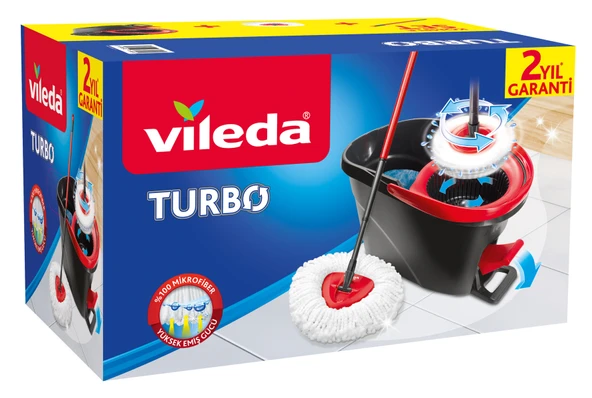 Vileda Turbo Pedallı Temizlik Seti (Komple Set)