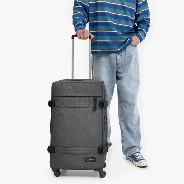 Eastpak TRANSIT'R 4 M BLACK DENIM Tekerlekli Bavul EK0A5BFJ77H1 - 3