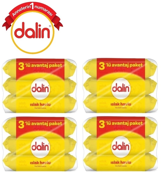 Dalin Islak Havlu Mendil Klasik 56 Yaprak 12 Li Set (672 Yaprak)