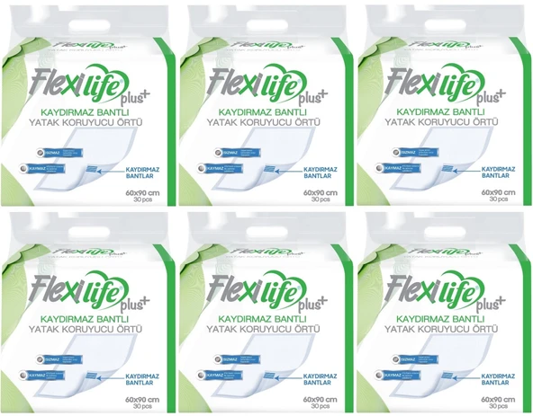 Flexi Life Hasta Alt Açma Yatak Koruyucu Örtü 60*90CM 180 Adet Kaydırmaz