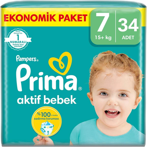 Prima Bebek Bezi Beden:7 (15+Kg) XX Large 68 Adet Süper Ekonomik Pk - 2