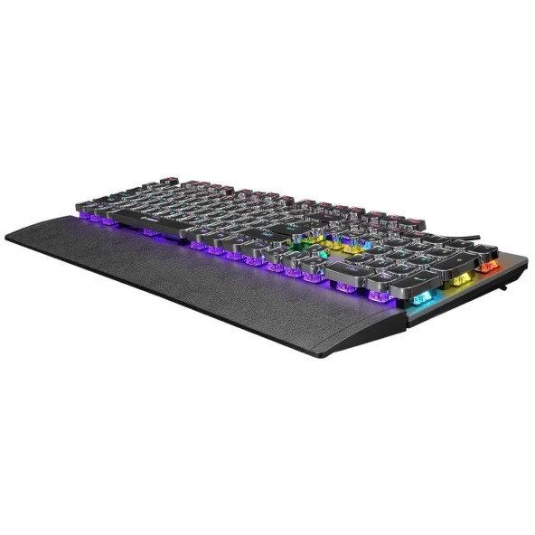Everest KB-MK9 Gümüş USB Bilek Destekli Daktilo Tuşlu Mekanik Q Red Switch Gaming Oyuncu Klavyesi - 5