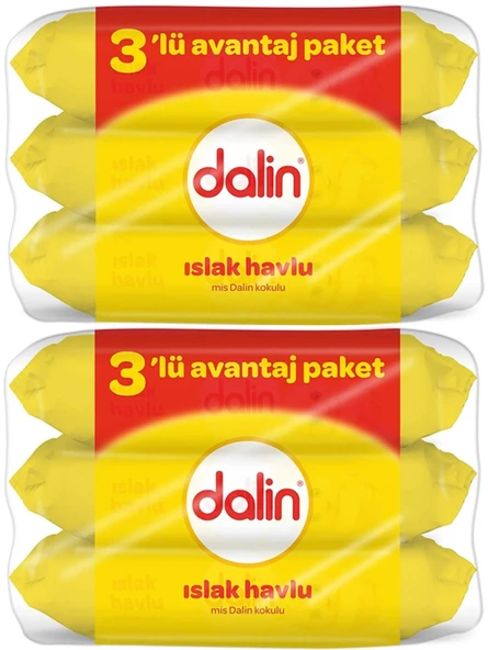 Dalin Islak Havlu Mendil Klasik 56 Yaprak 6 Lı Set (336 Yaprak)