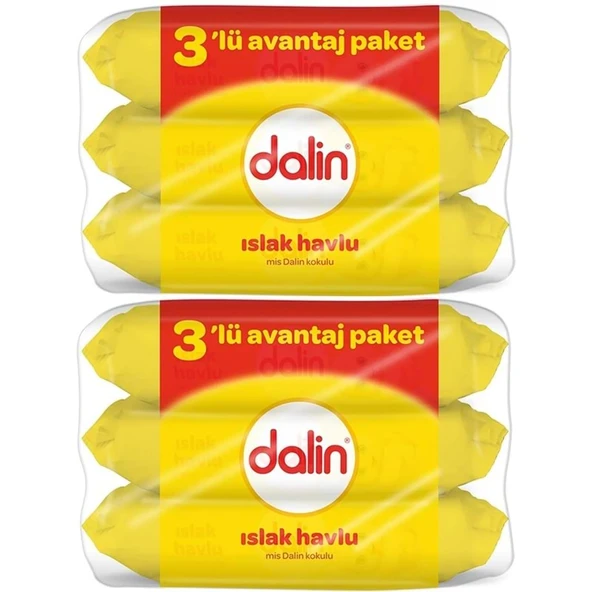 Dalin Islak Havlu Mendil Klasik 56 Yaprak 6 Lı Set (336 Yaprak) ürün görseli 1