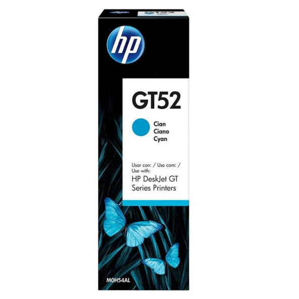 Hp M0H54AE (GT52) Mavi Orjinal Mürekkep