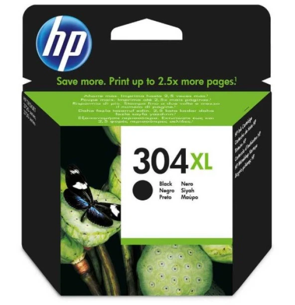 Hp N9K08AE (304XL) Siyah Orjinal Kartuş