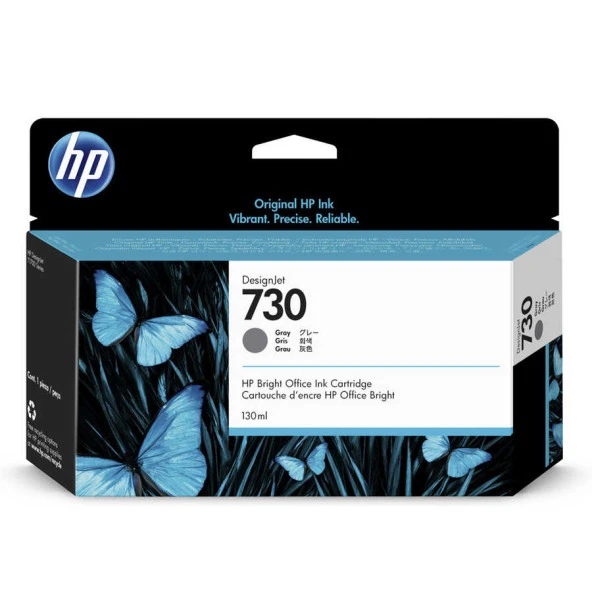 Hp P2V66A (730) Orjinal 130 ml Gri DesignJet Kartuş