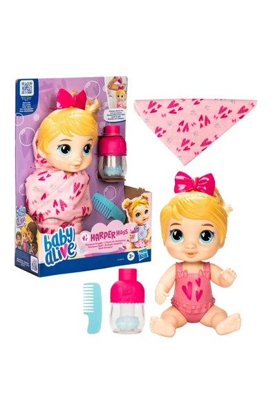 BABY ALİVE BEBEĞİMLE ŞAMPUAN  EĞLENCESİ - 4