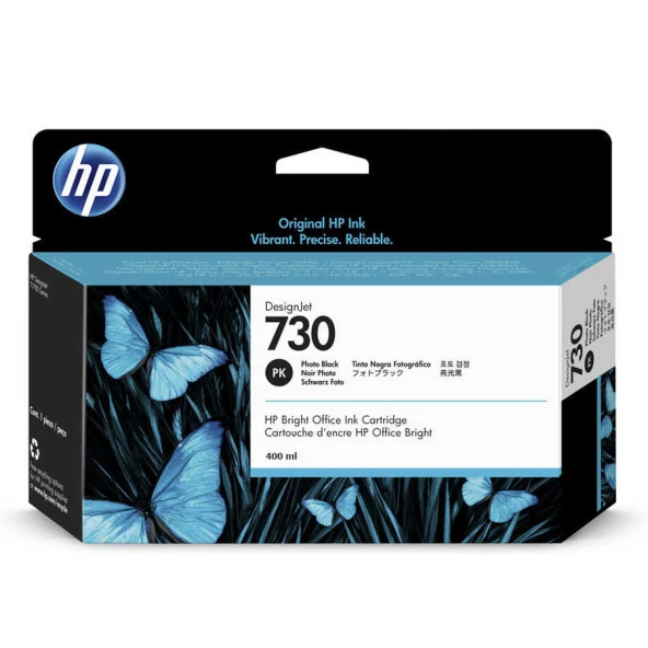 Hp P2V73A (730) Orjinal 300 ml Fotoğraf Siyahı DesignJet Kartuş