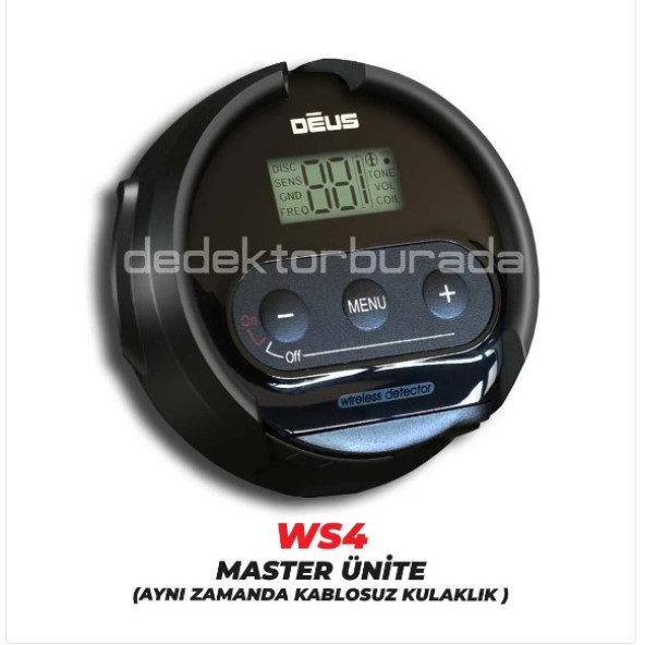 Deus Dedektör - 22,5cm HF Başlık,  WS4 Master - 3