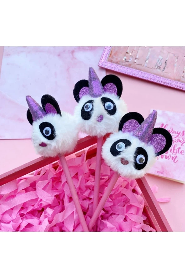 Pandicorn Panda Başlıklı Kurşun Kalem