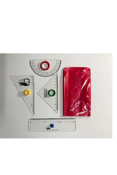 Atatürk Baskılı Cetvel Seti 4'lü Türk Öğün Çalış Güven Yazılı - 2