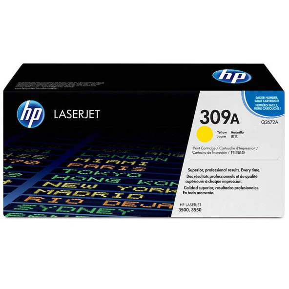 Hp Q2672A (309A) Sarı Orjinal Toner