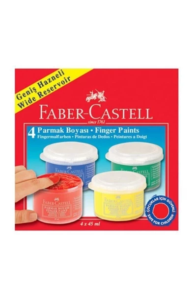 FABER CASTELL 45 ML PARMAK BOYASI 4 LÜ