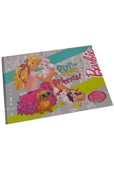 GIPTA BARBIE 5452 25*35 15 YAPRAK RESİM DEFTERİ