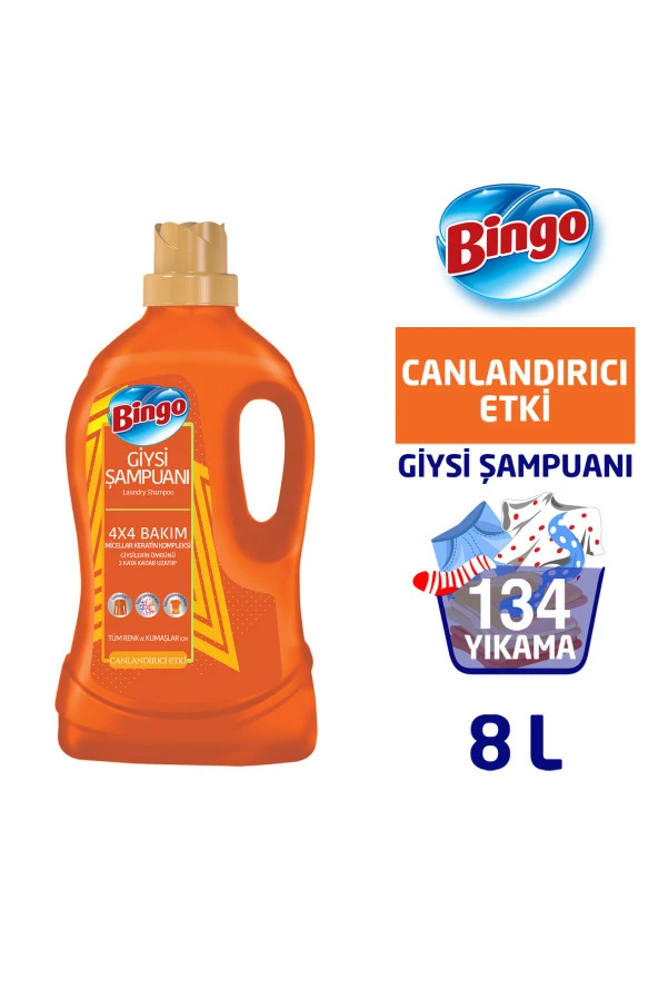 Bingo Giysi Şampuanı Canlandırıcı Etki 4l 2'li