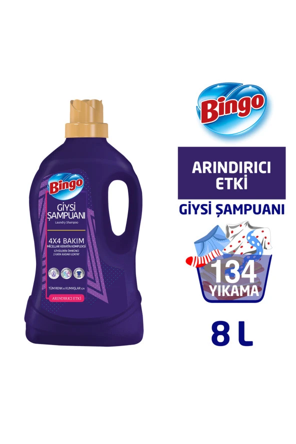 Bingo Giysi Şampuanı Arındırıcı Etki 4l 2'li