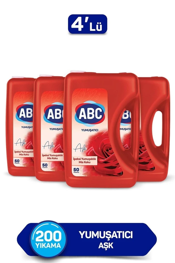 ABC Yumuşatıcı Aşk 5 Lt - 4 Adet