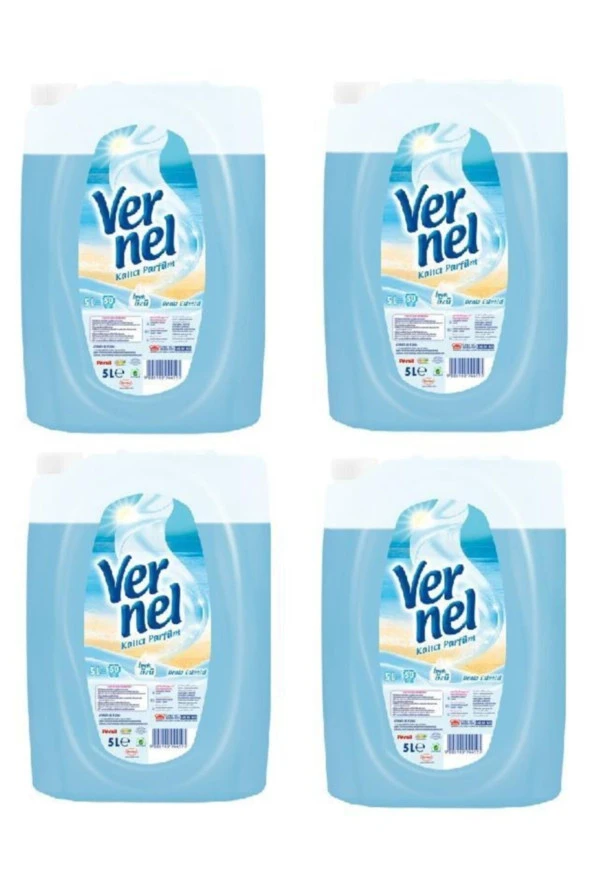 Vernel Çamaşır Yumuşatıcı Deniz Esintisi 5 Lt X 4 Adet