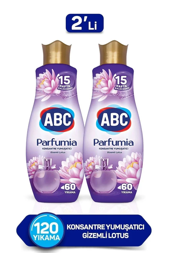 ABC Konsantre Yumuşatıcı Gizemli Lotus 1440ml 2'li Paket