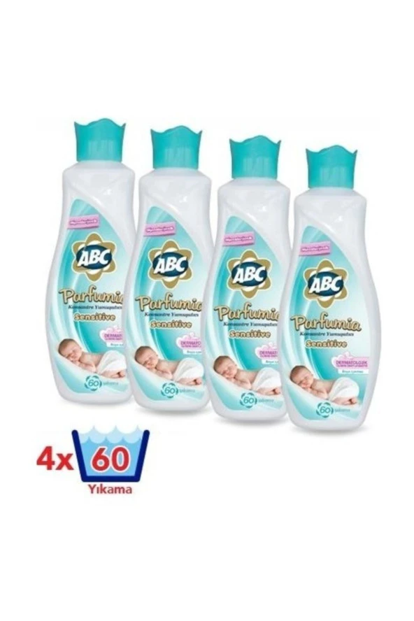 ABC Parfumia Sensitive Konsantre Yumuşatıcı 1440 ml 4'lü Set