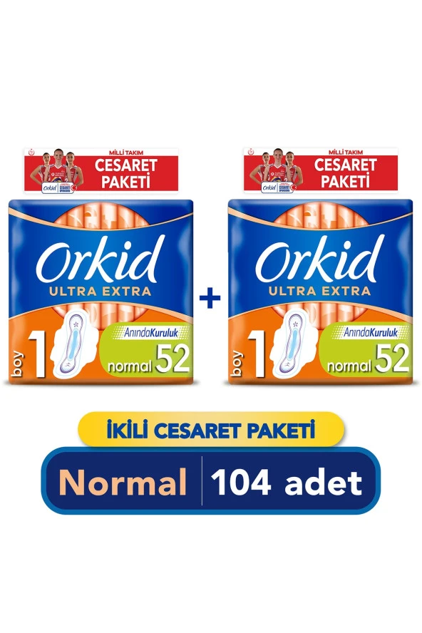 Orkid Ultra Extra Normal Cesaret Paketi 104'lü