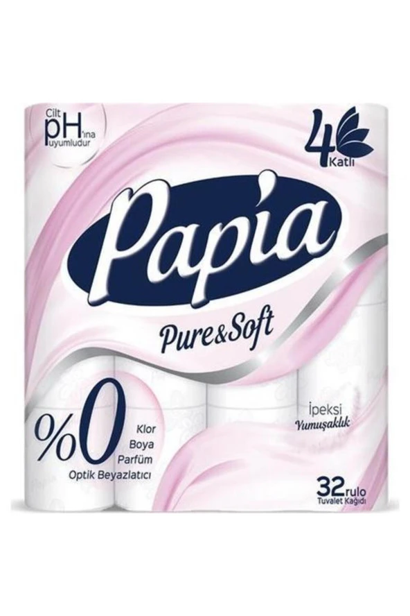 Papia Tuv.kağ 32li Pure & Soft Ipeksi Yum.4kat