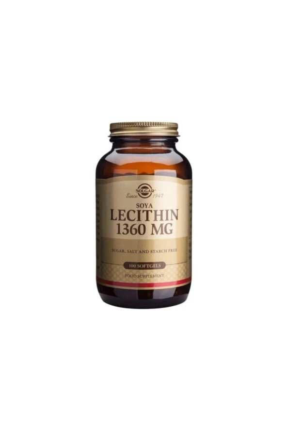 SOLGAR Lecithin 1360 Mg 100 Tablet