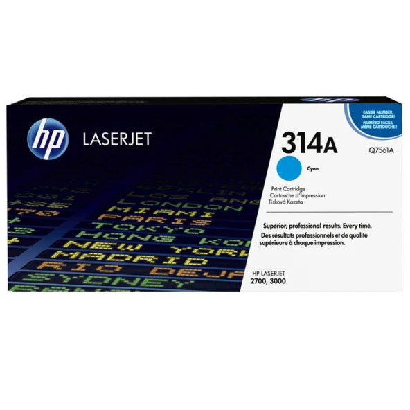 Hp Q7561A (314A) Mavi Orjinal Toner - 1