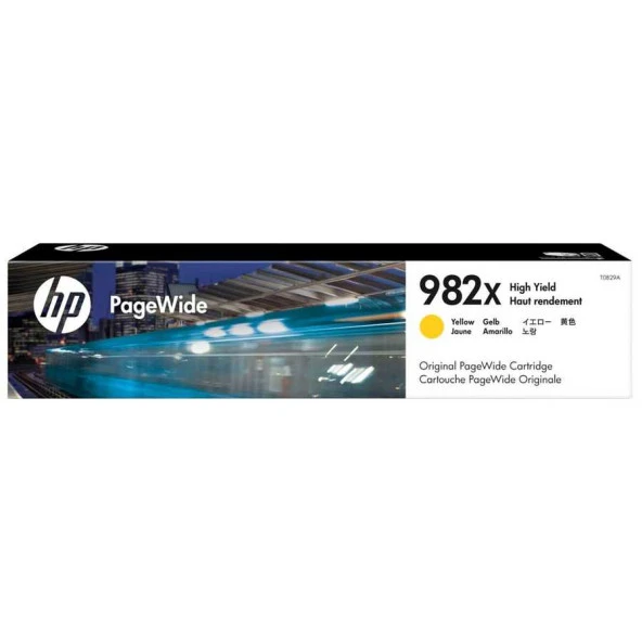 Hp T0B29A (982X) Sarı Orjinal PageWide Yüksek Kapasite Kartuş