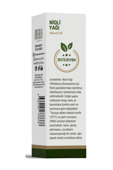 Nioli Uçucu Yağı 100 Saf Özel Sprey Başlıklı Seyreltilmemiş (Niaouli Essential Oil) - Resim 2