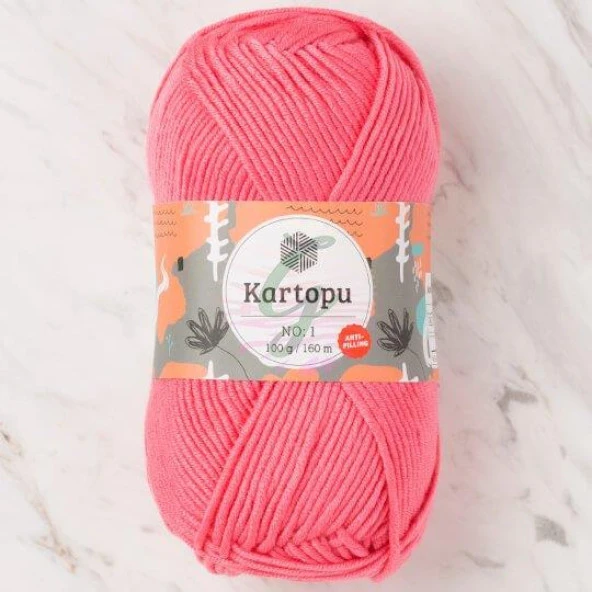 Kartopu No:1 El Örgü İpi 244 Şeker Pembe