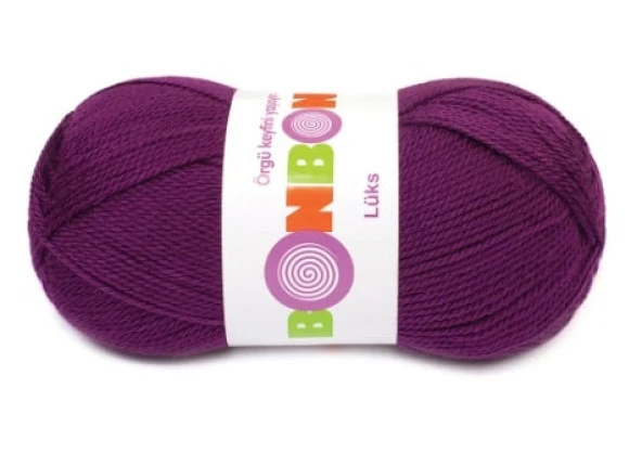Bonbon Lüks Örgü Patik İpi 98287 Mürdüm