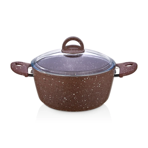 Saflon SF3622GR Granit Line 22 cm Derin Tencere 3.70 Litre - 1