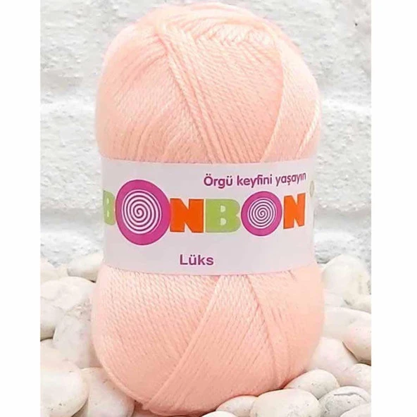 Bonbon Lüks Örgü Patik İpi 98335 Somon