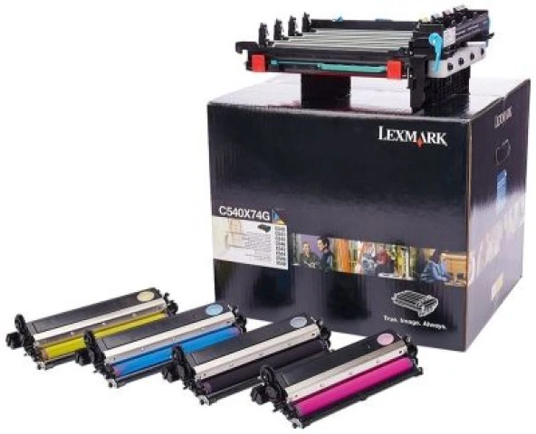 Lexmark (C540) C540X74G Kutusuz Siyah Ve Renkli Orjinal Drum Kiti