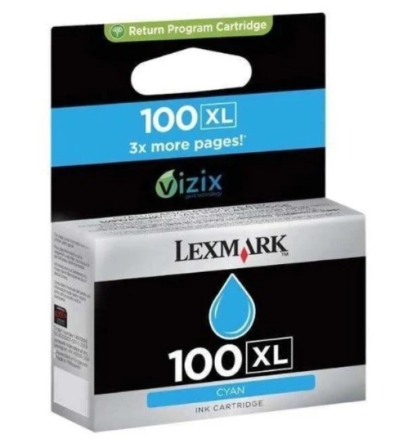 Lexmark 14N1069E (100XL) Mavi Orjinal Kartuş