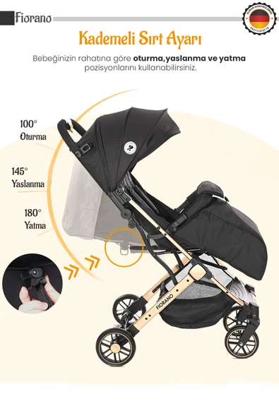 Yeni Doğan Full Set 9 In 1 Lorelli Fiorano Travel Sistem Kabin Bebek Arabası Baby Home 560 Park Yatak Oyun Parkı Beşik - 3