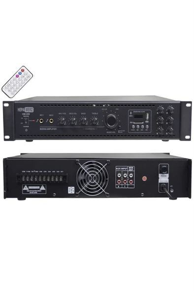 Hepa Merz HM250 - 6 Bölgeli Anfi 250 Watt 6 Zone Mikser Amfi Usb Bluetooth ürün görseli 1