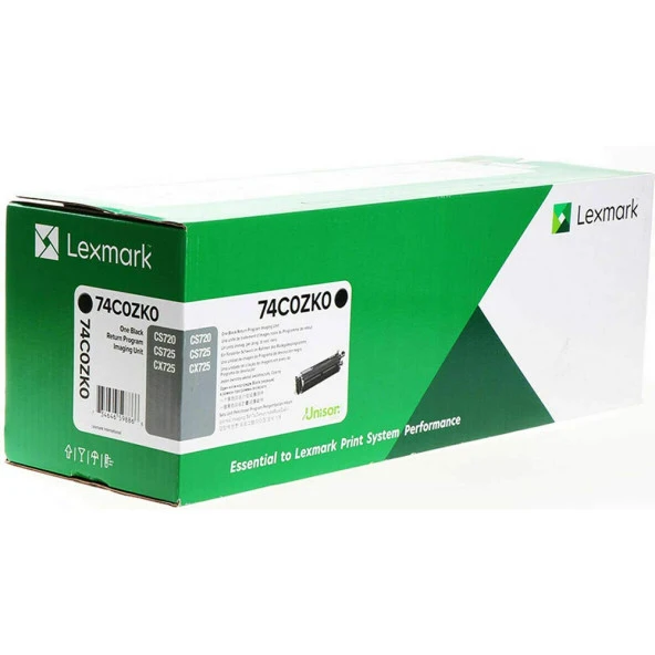 Lexmark 74C0ZK0 Siyah Orjinal Görüntüleme Ünitesi