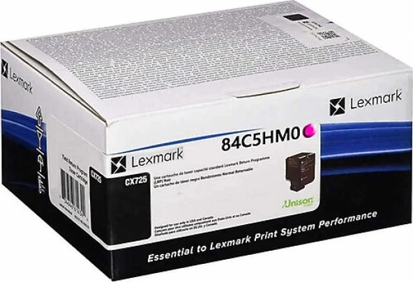 Lexmark 84C5HMO (CX725) Kırmızı Orjinal Toner Yüksek Kapasiteli - 1