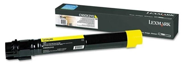 Lexmark C950X2YG Sarı Orjinal Toner