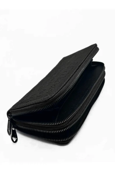 Bagorama COLO Kadın Baskılı Çift Fermuarlı Kartlık Bozuk Para Gözlü Cüzdan - 5